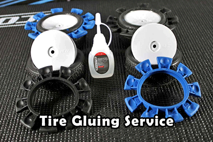 RC tire gluing services