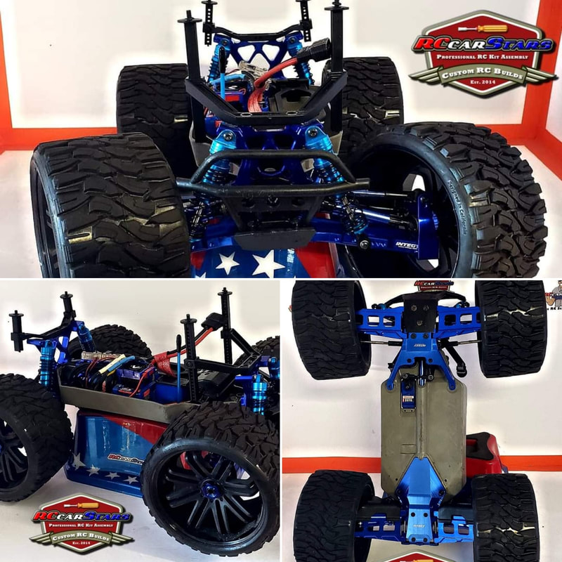 Blinged-Out with Integy Aluminum upgrades for customer's Traxxax 4wd Stampede