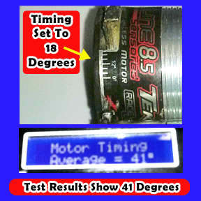Tekin RC Motor Timing Test Results